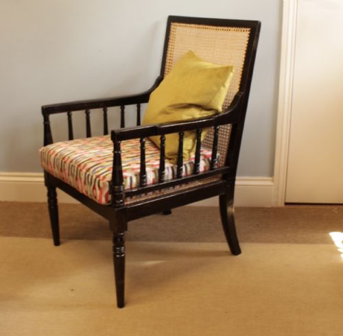 A 19th Century Bergere/cane Arm Chair