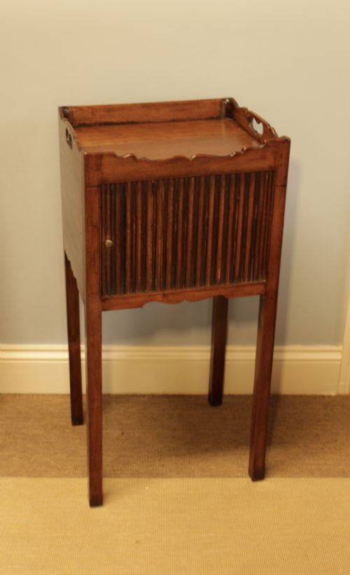 A Georgian Mahogany Bedside Cabinet