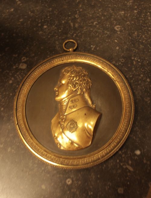 A Rare Gilt Bronze Portrait of Kaiser Alexander