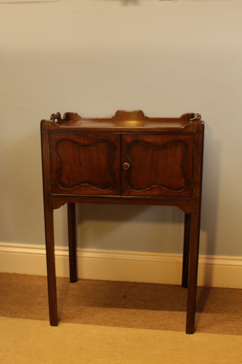 An Edwardian Mahogany Bedside Cabinet