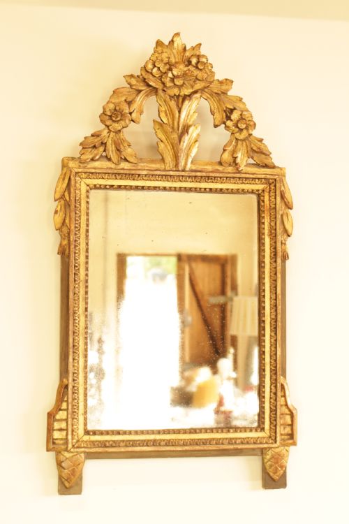 A 19th C. French Gilt Wood Mirror