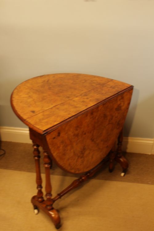 Burr Walnut Sutherland Table