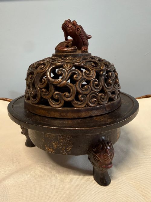 A Chinese Bronze Censer with Cover