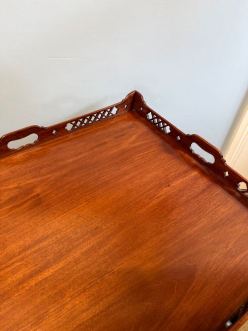 LATE 19TH CENTURY MAHOGANY TRAY TABLE - ADDITIONAL PHOTO 1