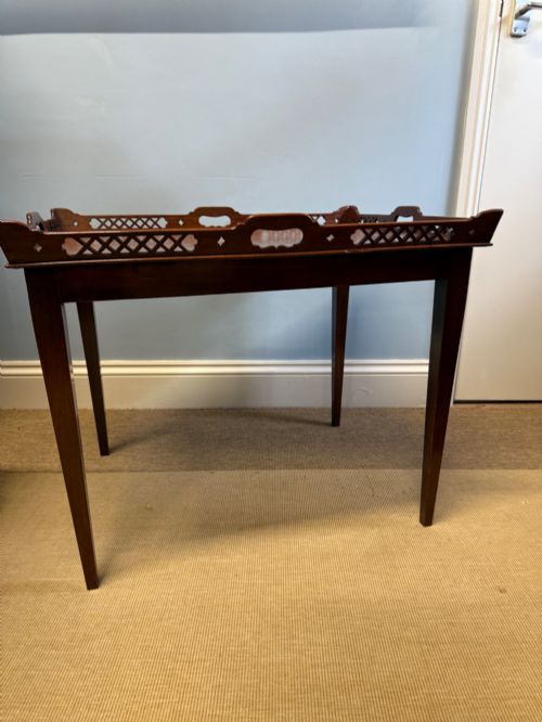 LATE 19TH CENTURY MAHOGANY TRAY TABLE - ADDITIONAL PHOTO 4