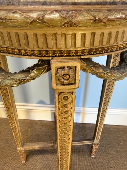 A 19TH CENTURY FRENCH MARBLETOP STAND - ADDITIONAL PHOTO 5