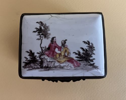 LATE 18TH CENTURY ENAMEL BOX - ADDITIONAL PHOTO 1