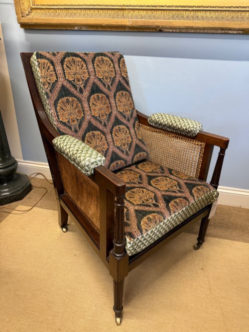 Late 19th Century Mahogany Bergere Armchair