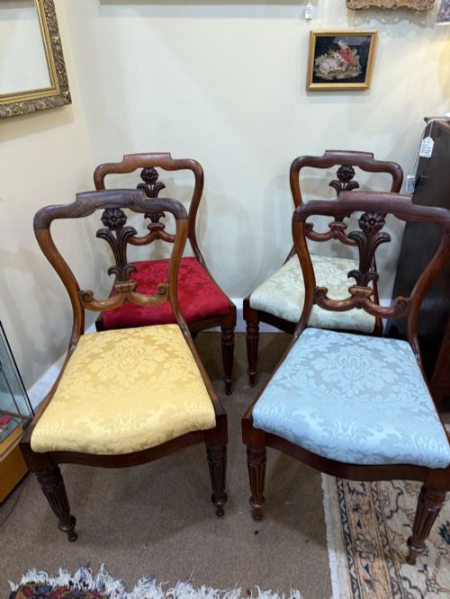 Set Of Four Rosewood Dining Chairs