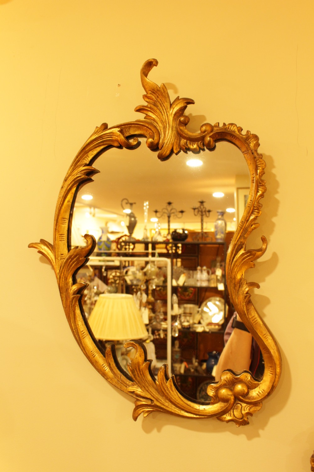 A Pair Of Kidney Shape Gilt Mirrors View III