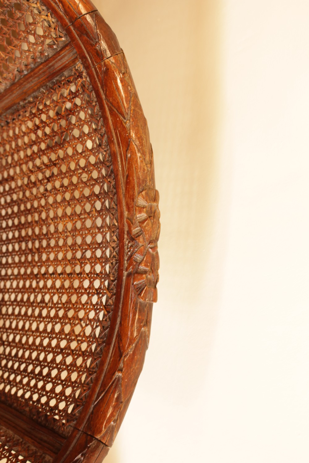 A Pair of Walnut Canned Arm Chairs View IV