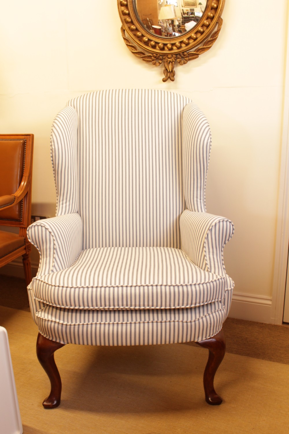 A Queen Ann Revival Arm Chair  View V