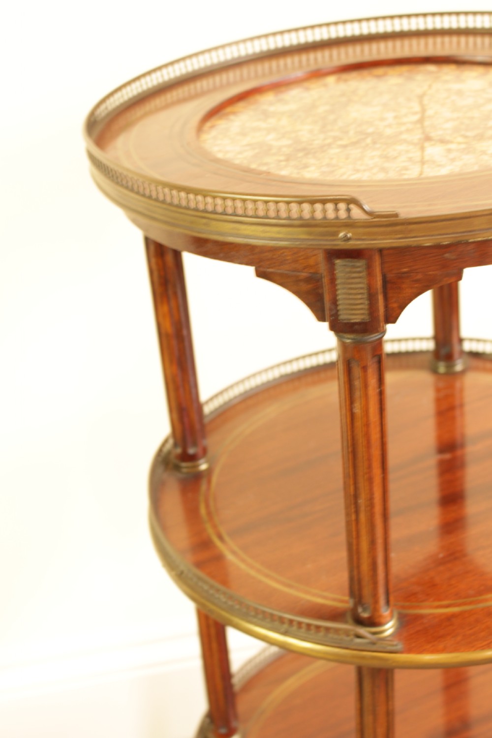 A French Three Tier Mahogany Stand  View III