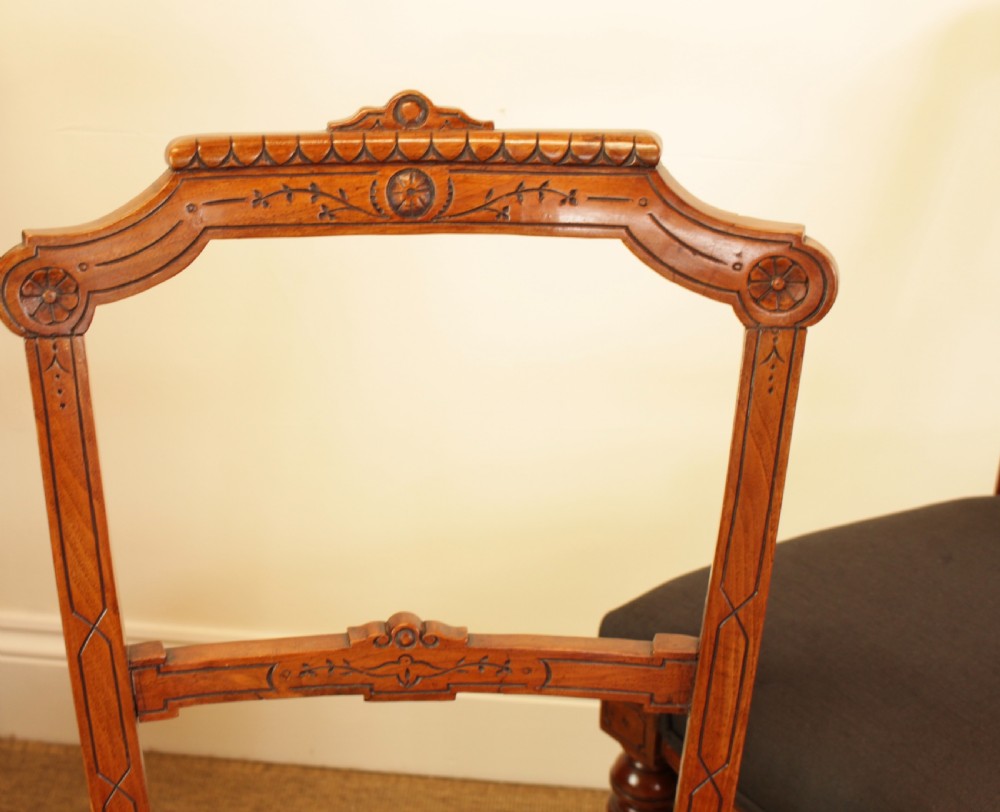 A Set Of Six Walnut Chairs View V