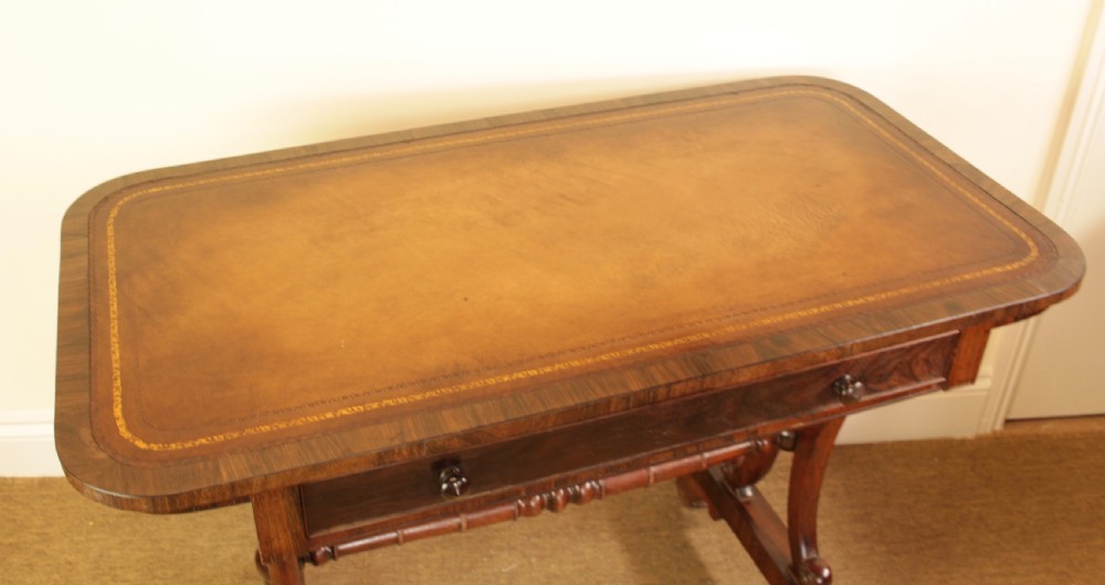 A Regency Rosewood Library Table  View VII