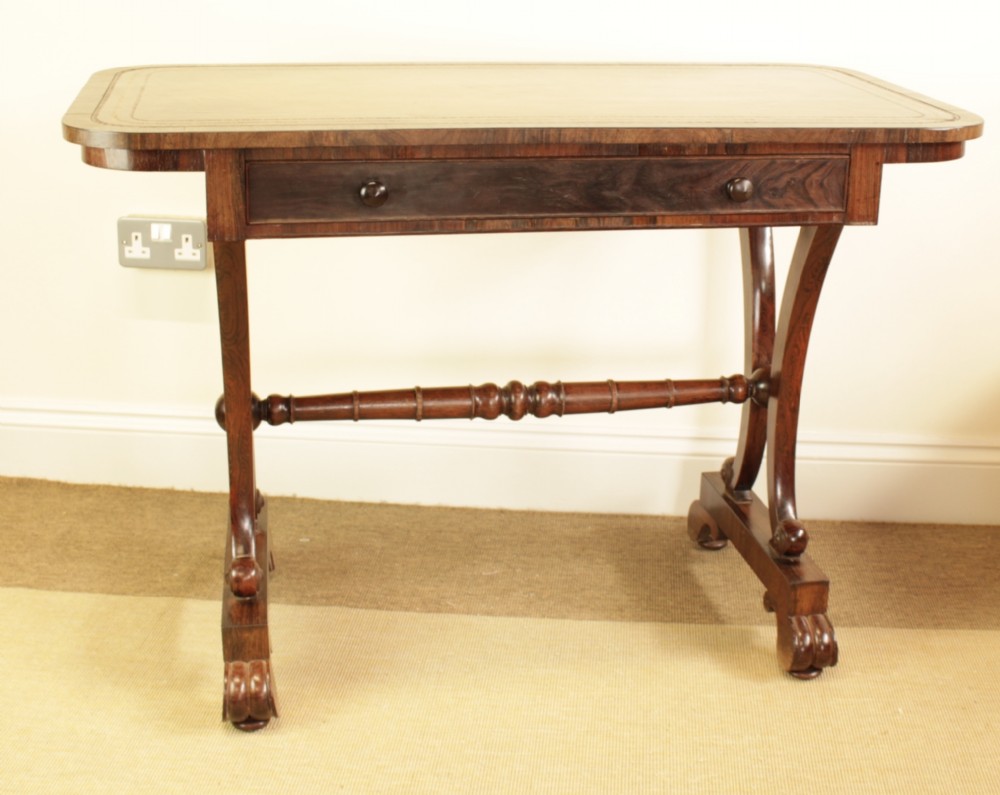 A Regency Rosewood Library Table 