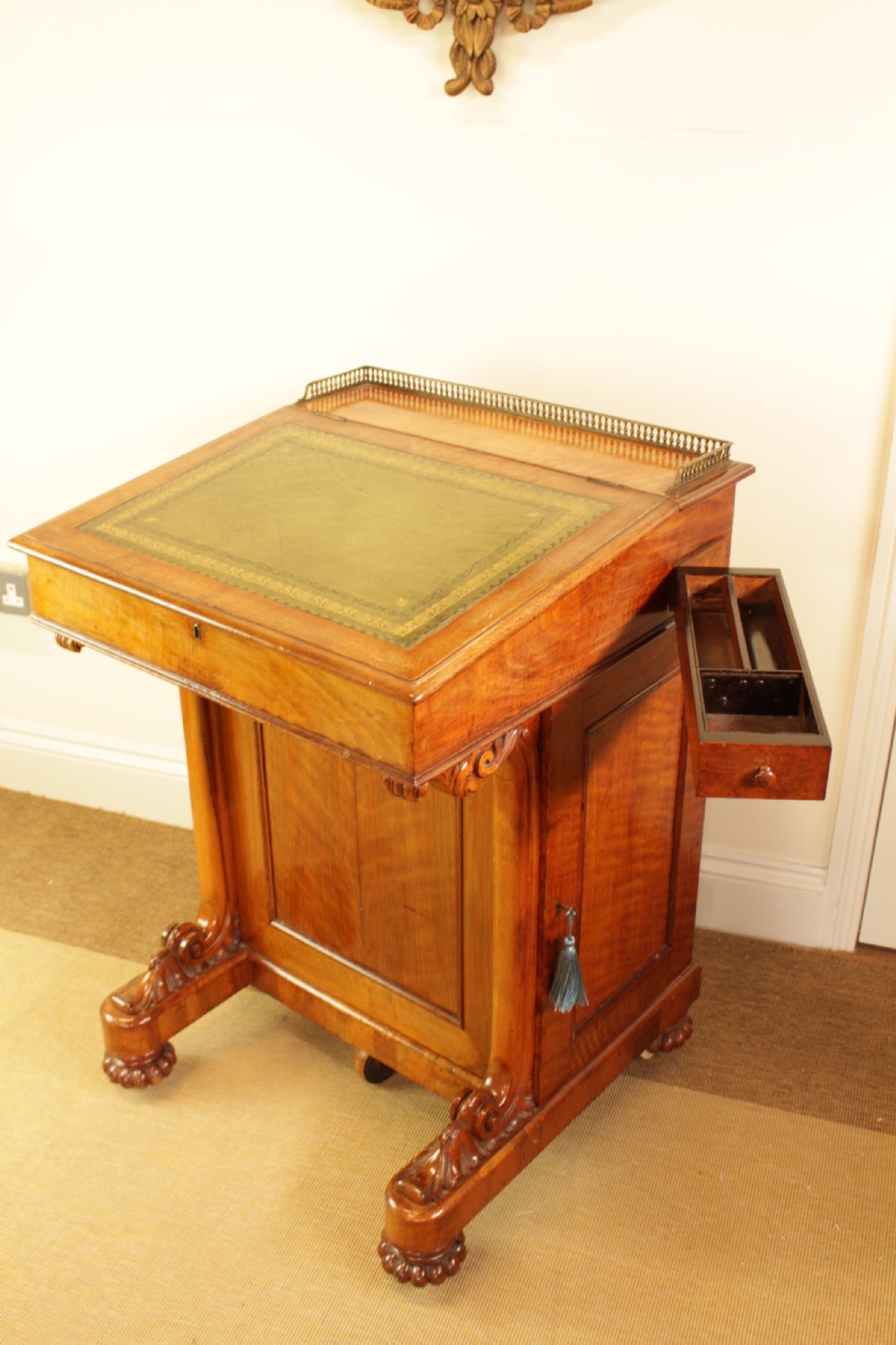 A Quality Mahogany Davenport  View IV