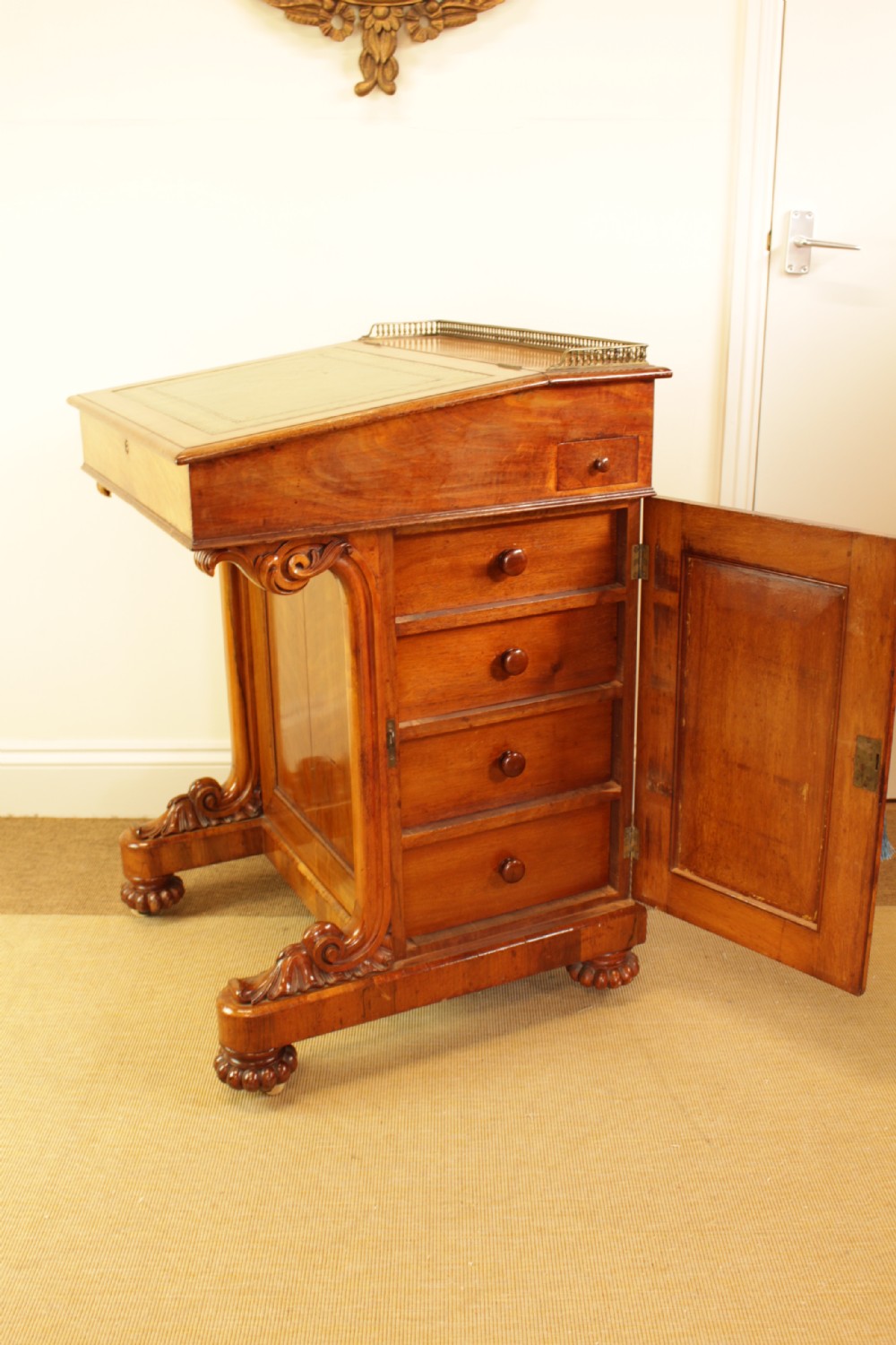 A Quality Mahogany Davenport  View VI