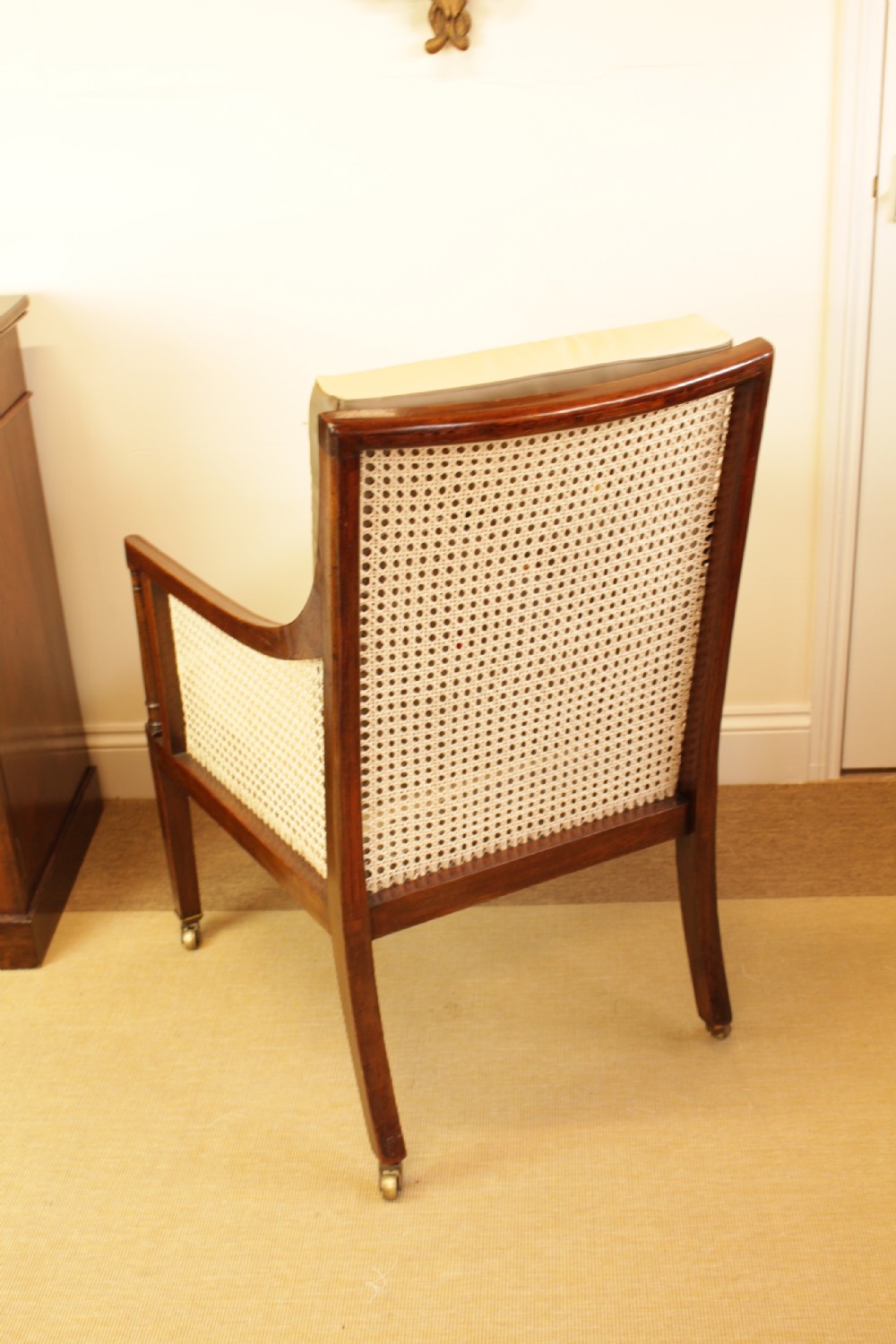A Edwardain Mahogany Bergere Chair  View V
