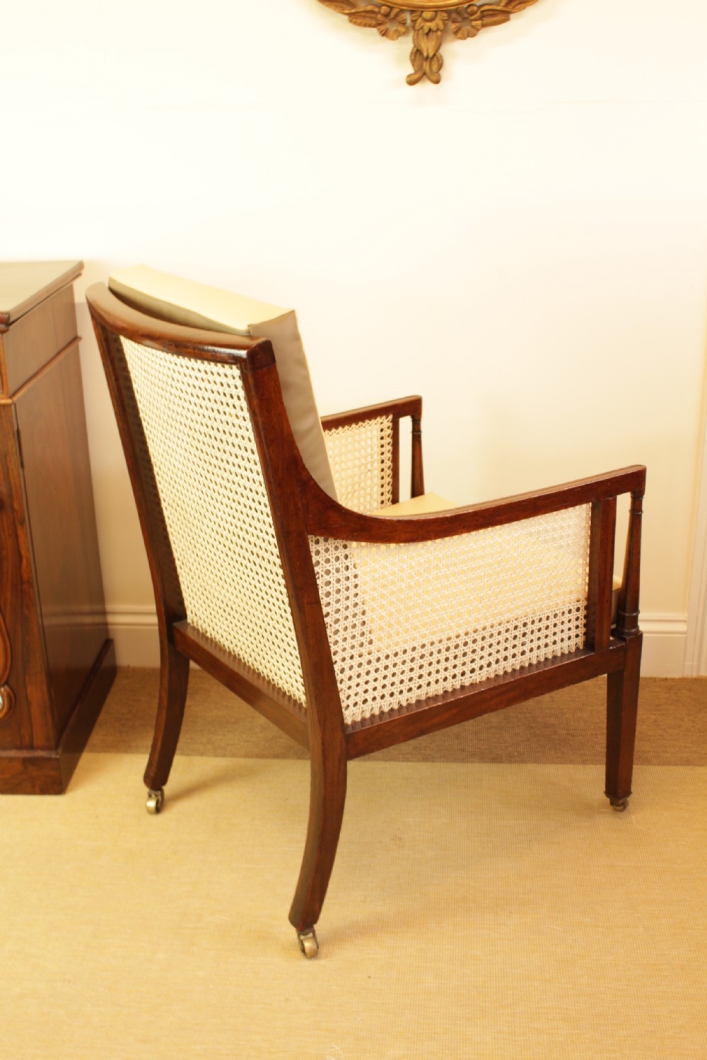 A Edwardain Mahogany Bergere Chair  View VI