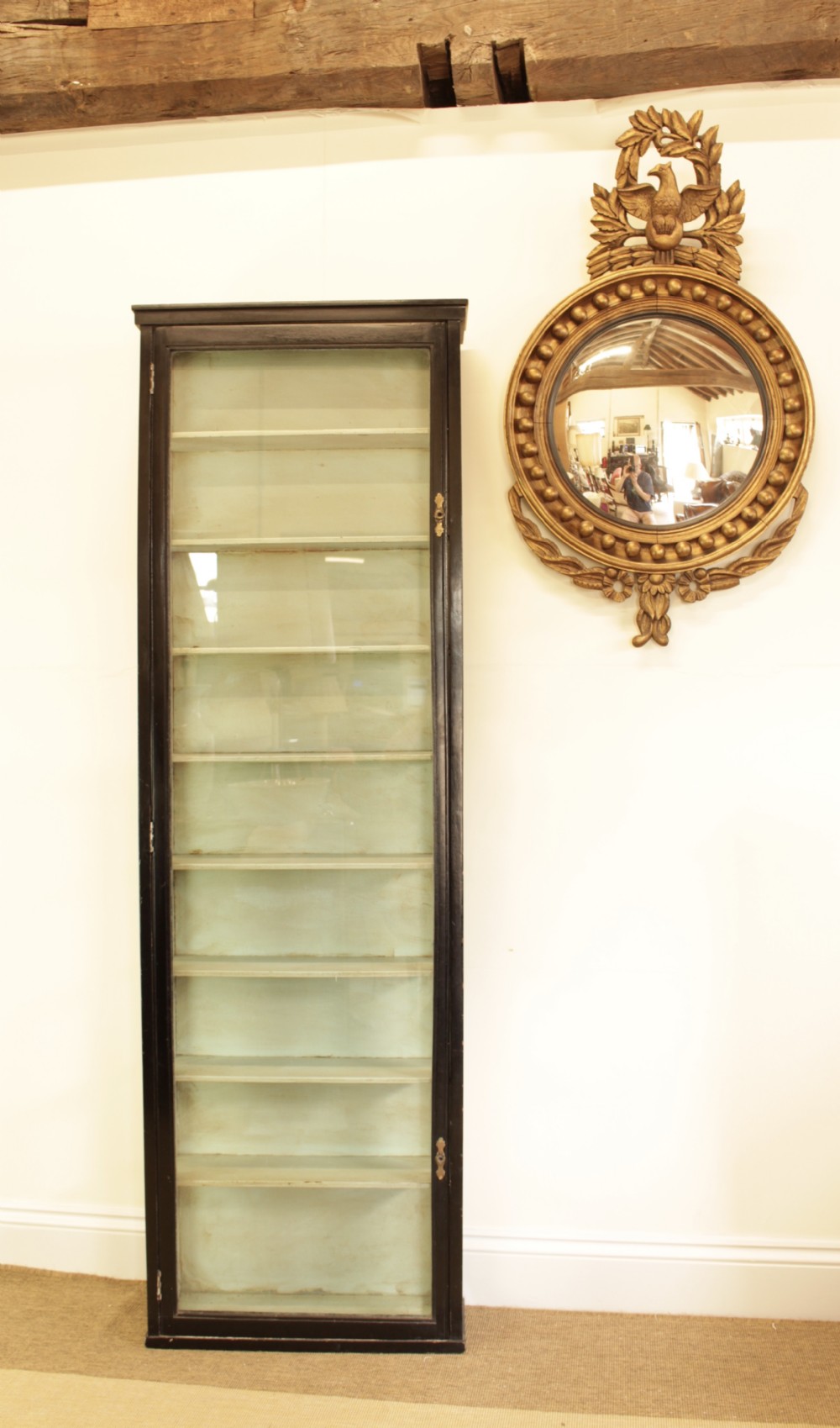A 19th C. Ebonised Display Cabinet
