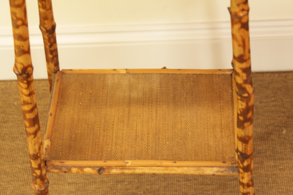 1930's Cane Lamp Table  View II