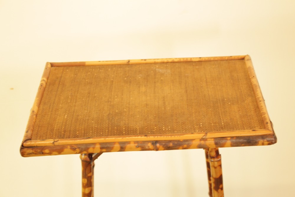 1930's Cane Lamp Table  View III