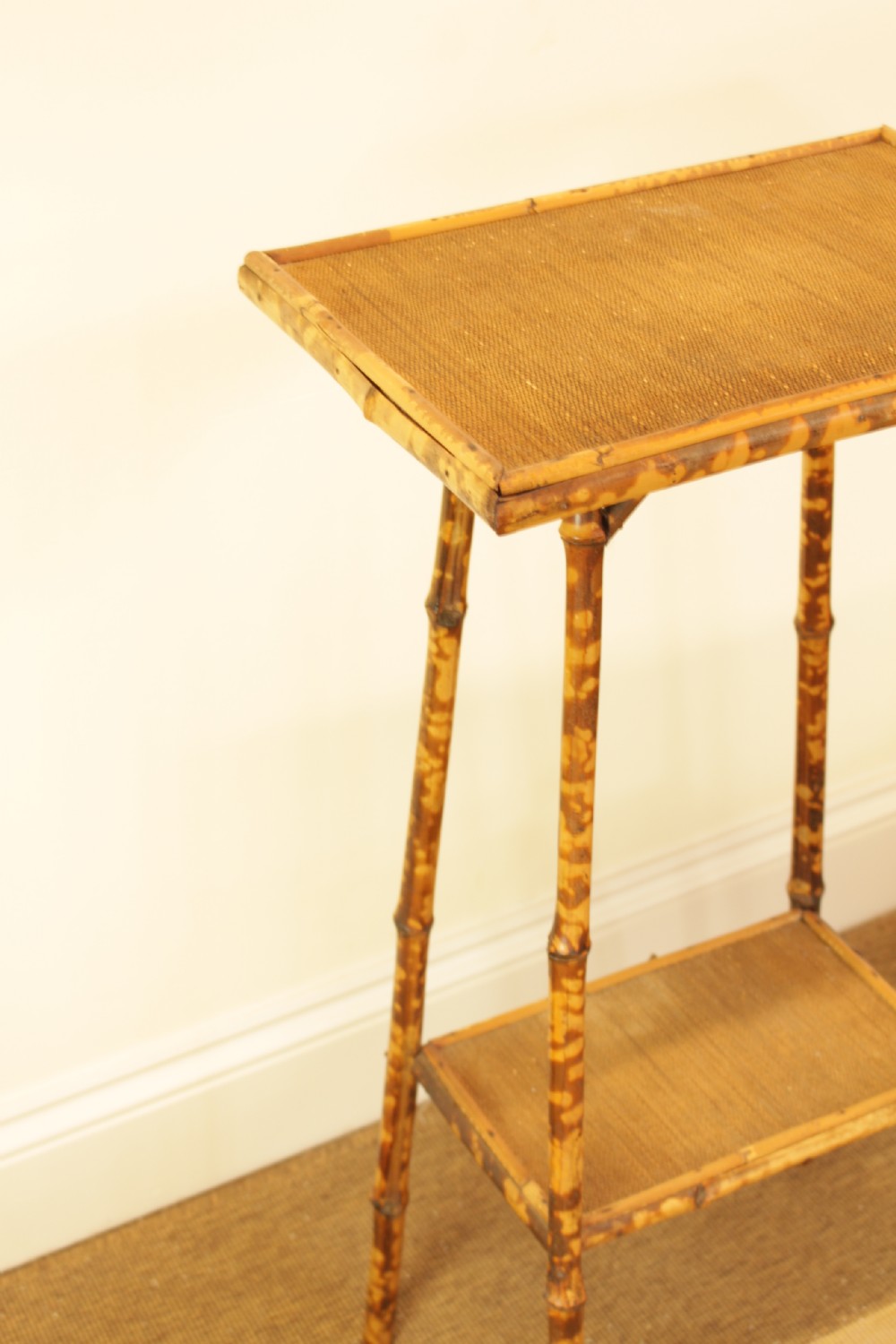 1930's Cane Lamp Table  View IV