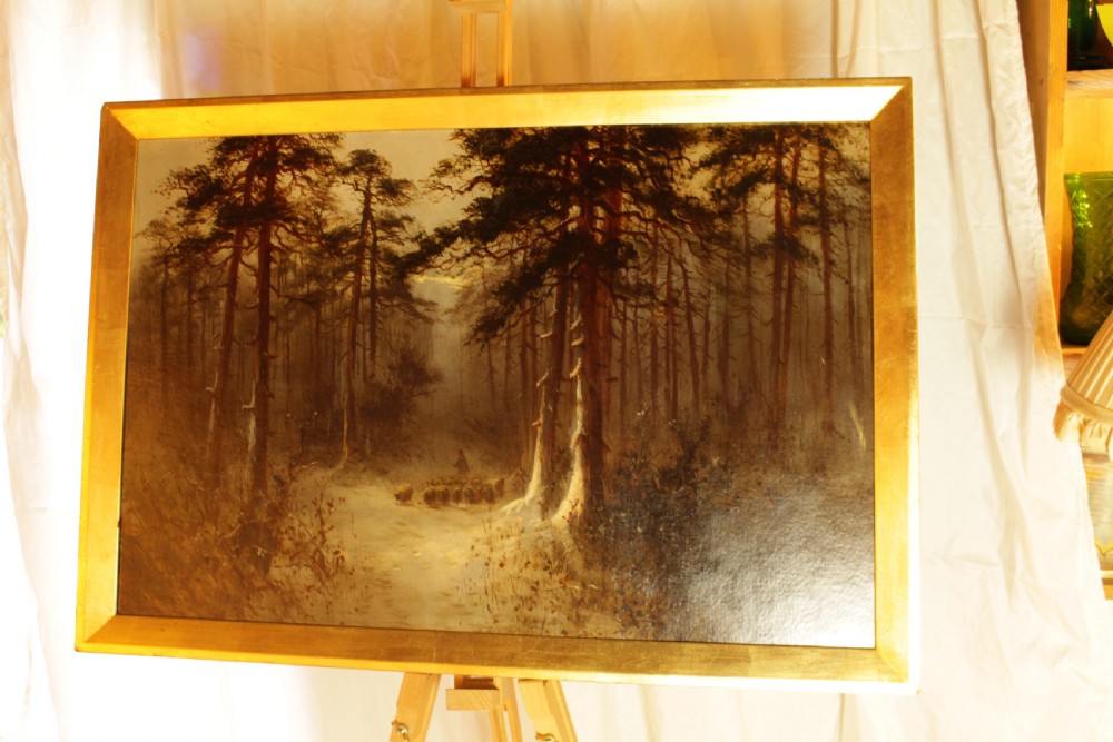A 19th Century Oil on Canvas 