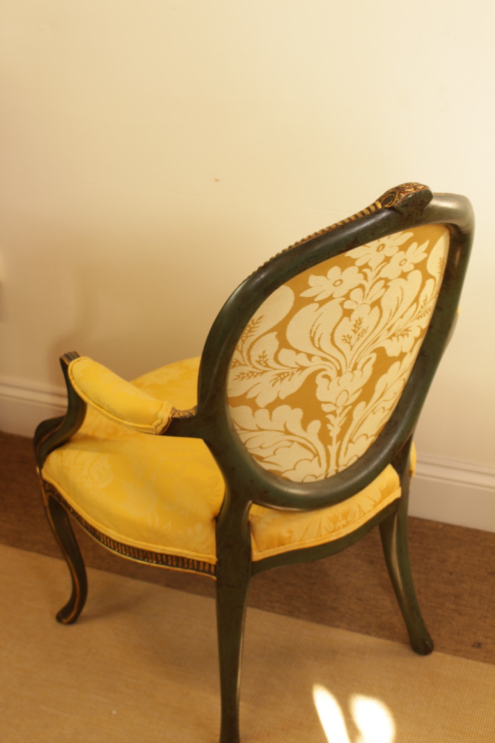 A Mahogany Open Arm Chair  View V