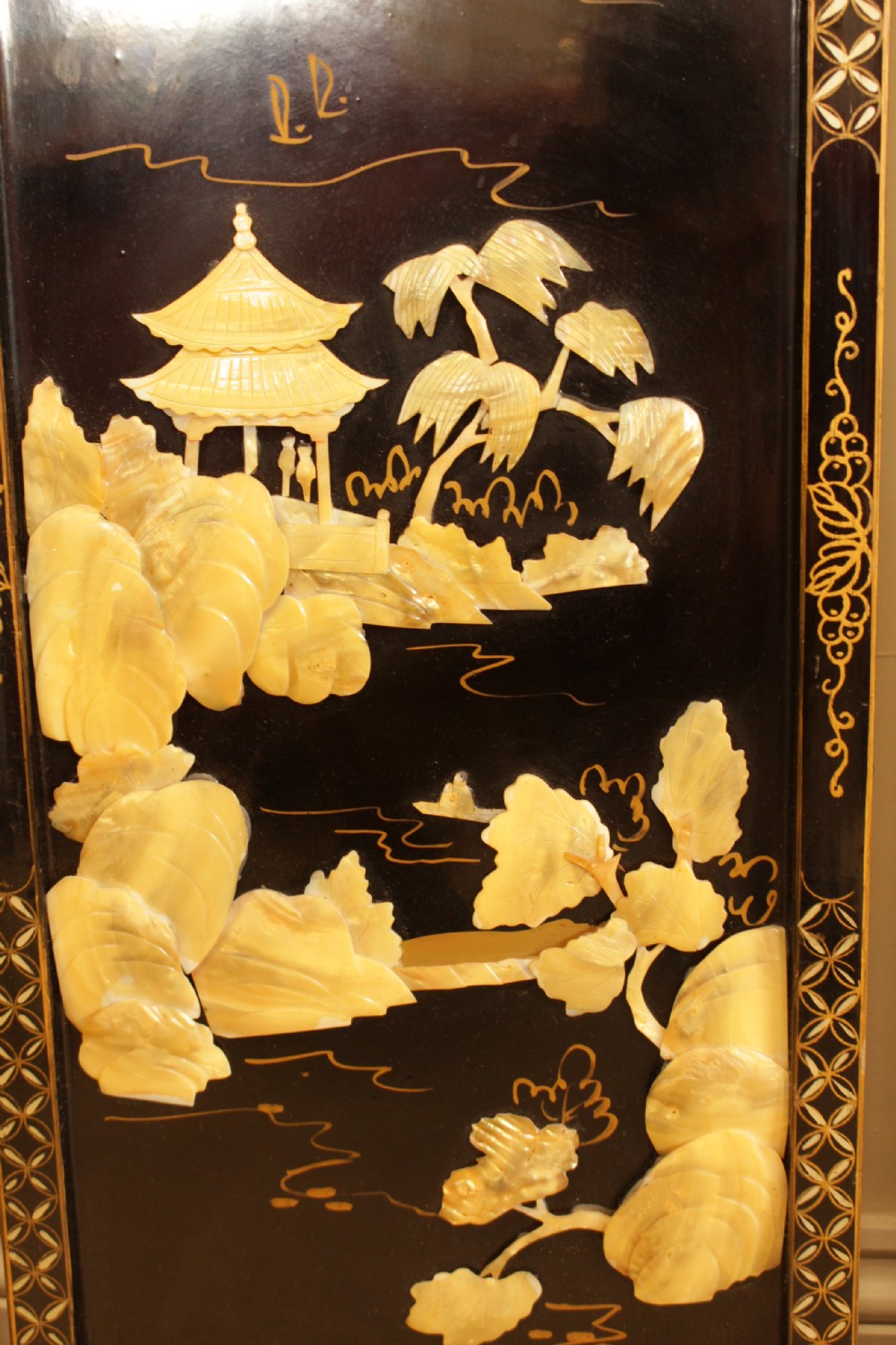 A Set Of Four Mother Of Pearl Oriental Wall Plaques View VIII