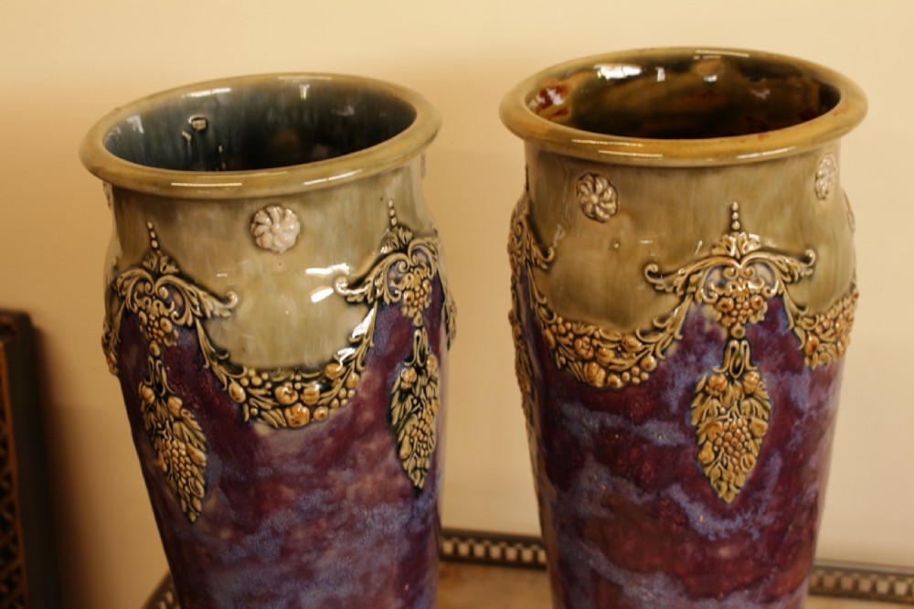 A Pair Of Doulton Vases View II