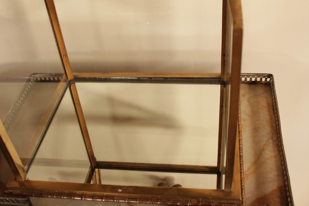 A Bamboo Design  Brass Display Case View IV