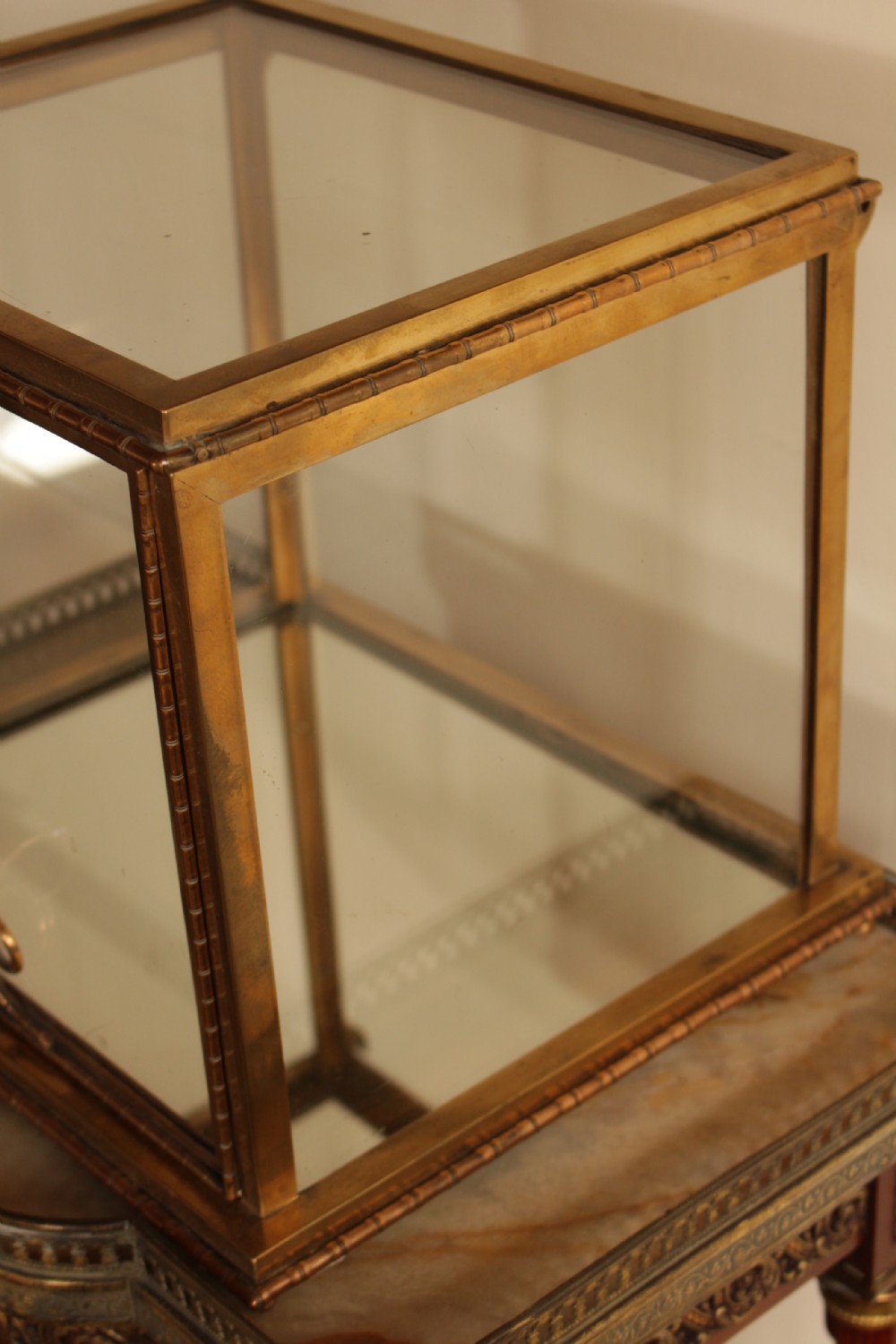 A Bamboo Design  Brass Display Case View VI