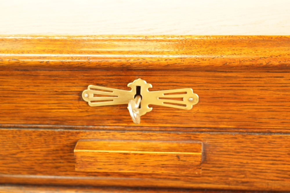 A Oak Tambour Filling Cabinet View V