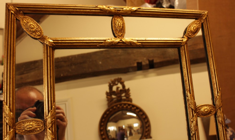 A Gilt Marginal Mirror Adam Style  View III