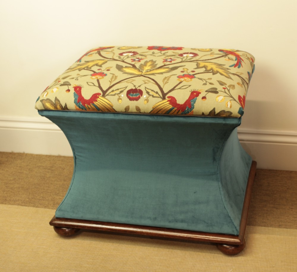 A Mahogany Waisted Ottoman  View II