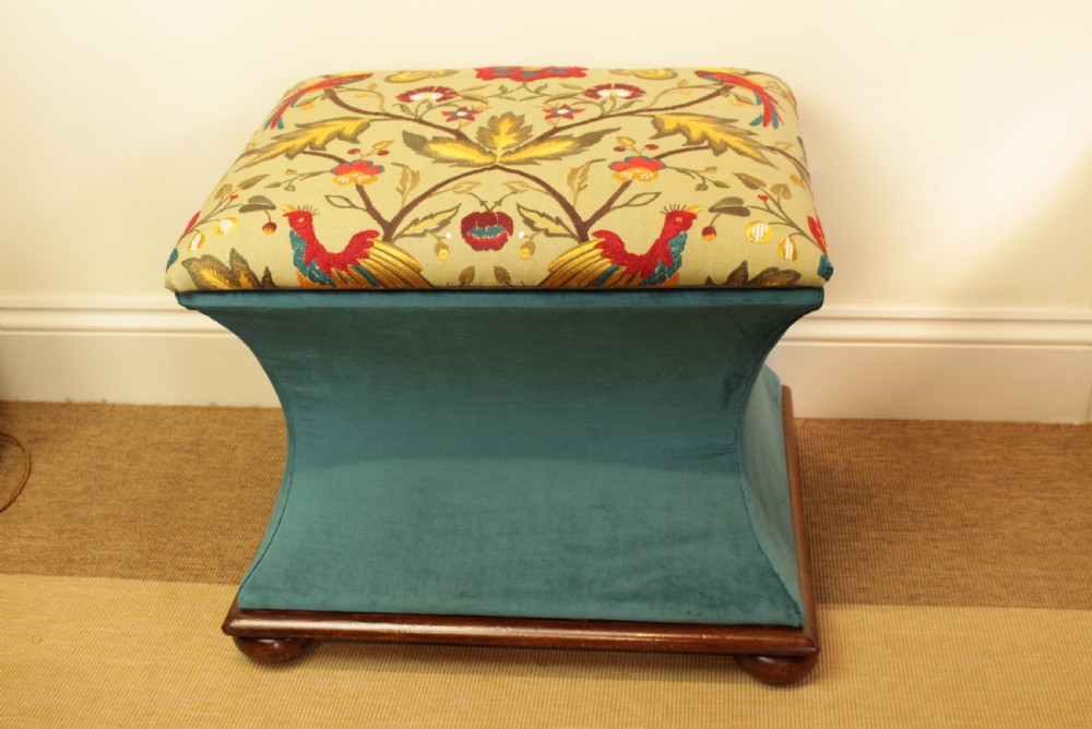 A Mahogany Waisted Ottoman  View VI