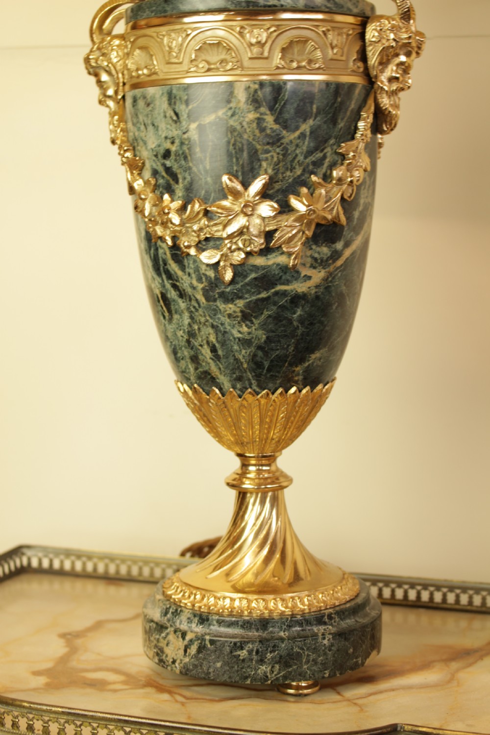 A Quality Marble and Ormolu Table Lamp  View II