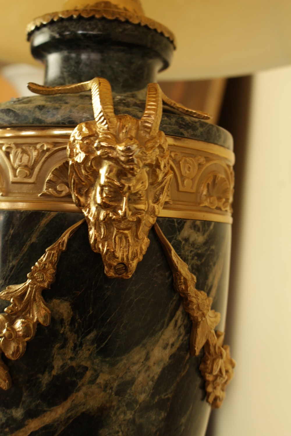 A Quality Marble and Ormolu Table Lamp  View VI