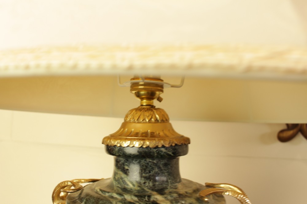 A Quality Marble and Ormolu Table Lamp  View VII