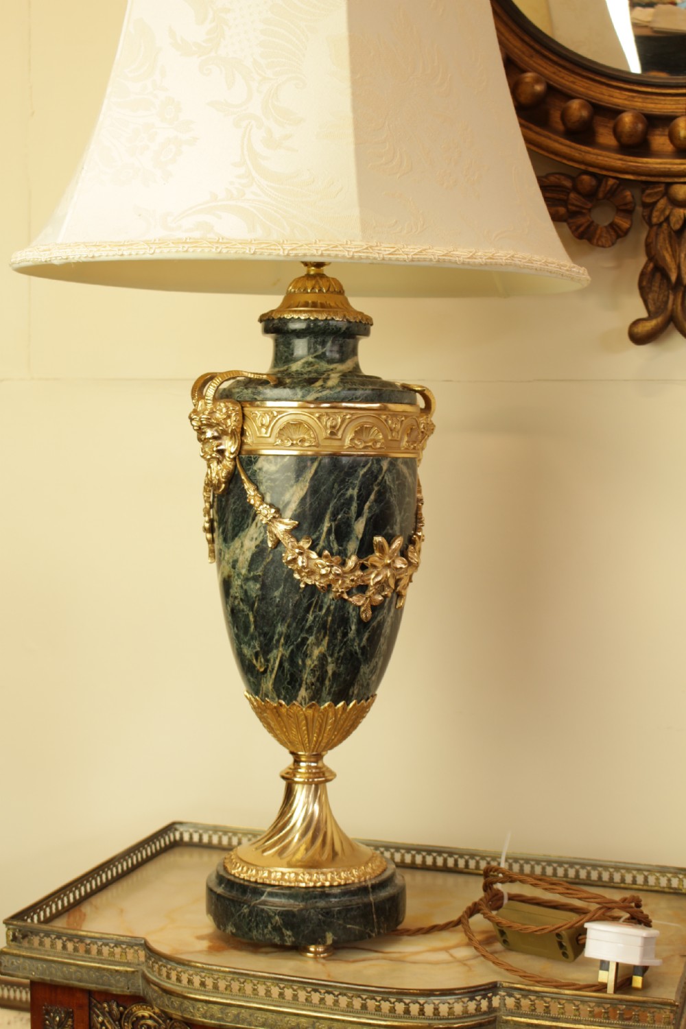 A Quality Marble and Ormolu Table Lamp  View IX