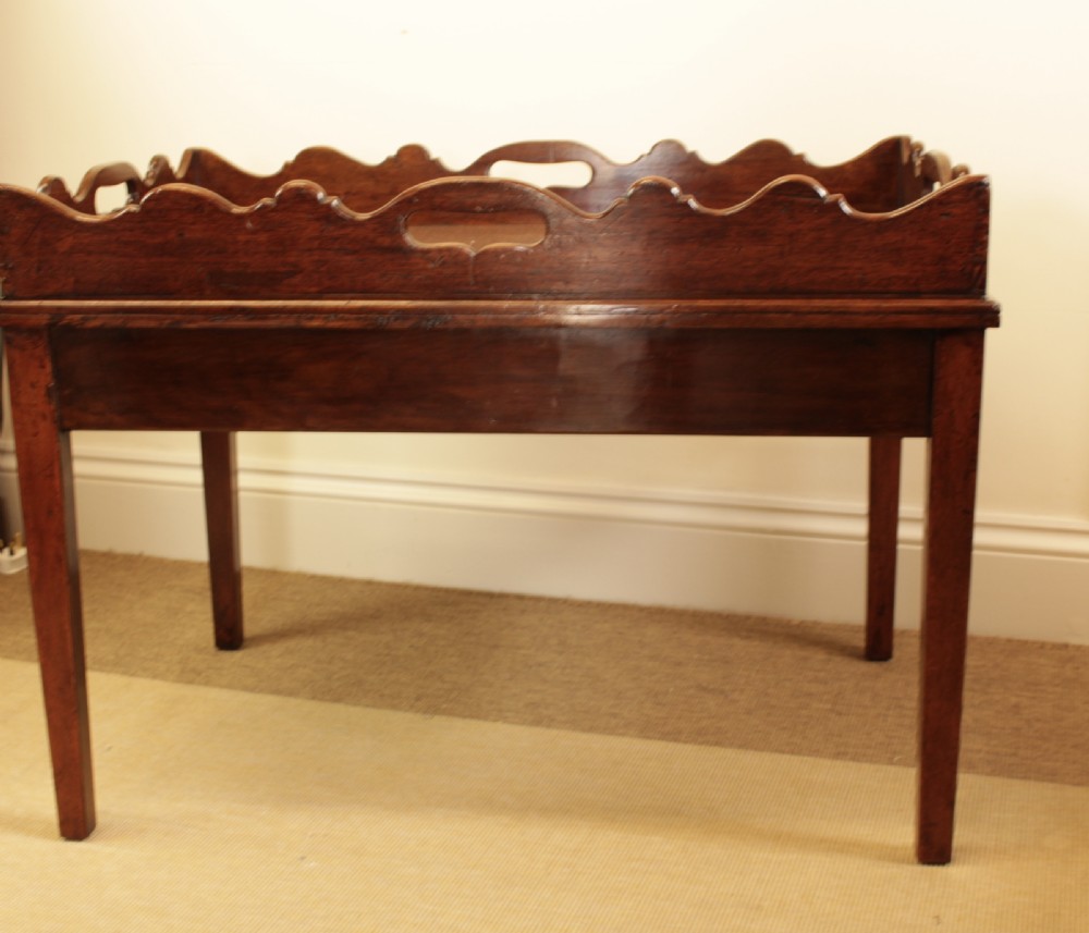 A Mahogany Georgian Tray Table  View III
