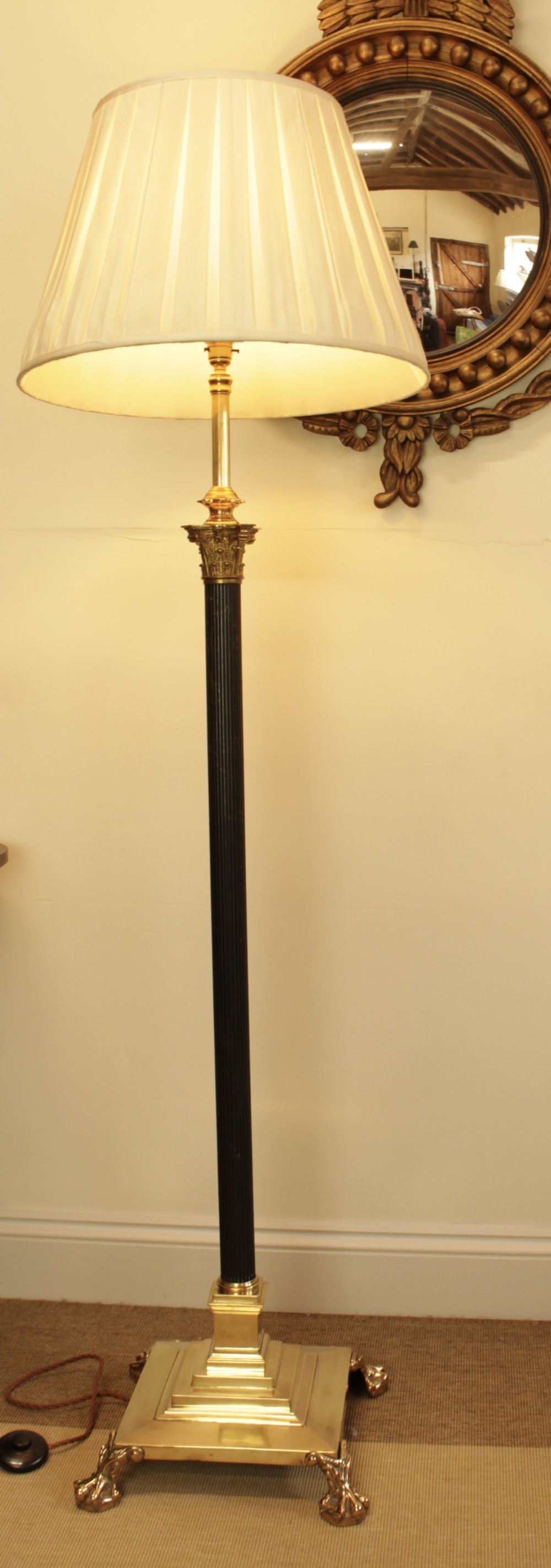 Brass Telescopic Standard Lamp 