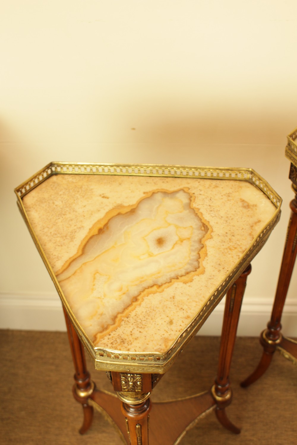 A Pair Of French Marble Top Stands  View III
