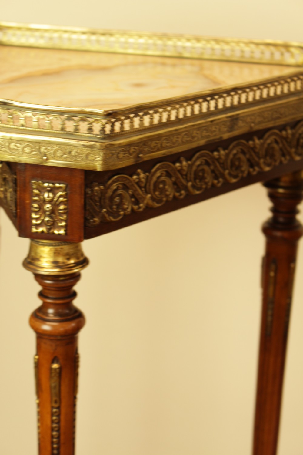 A Pair Of French Marble Top Stands  View VIII