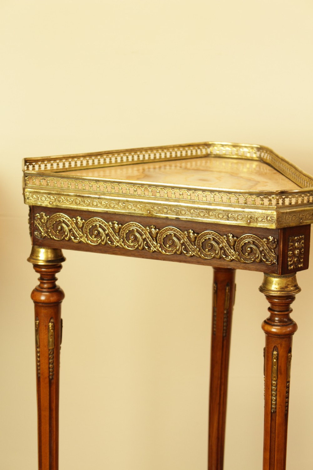 A Pair Of French Marble Top Stands  View IX