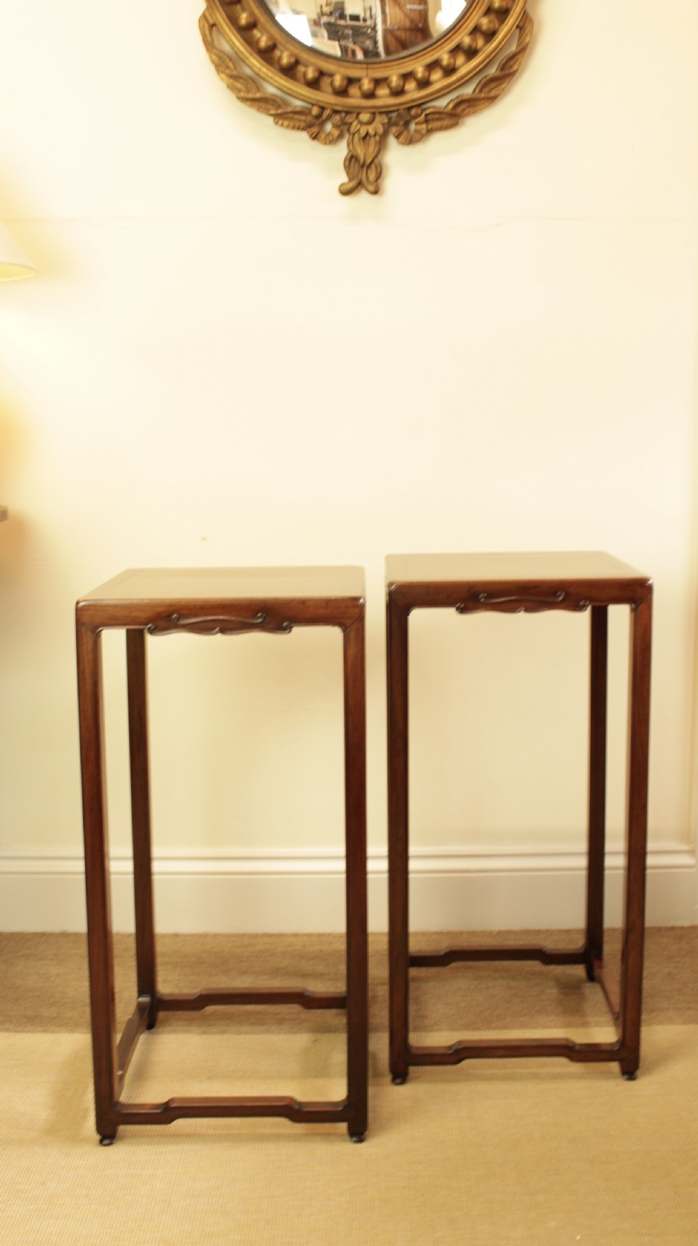 A Pair Of Chinese Side Table 