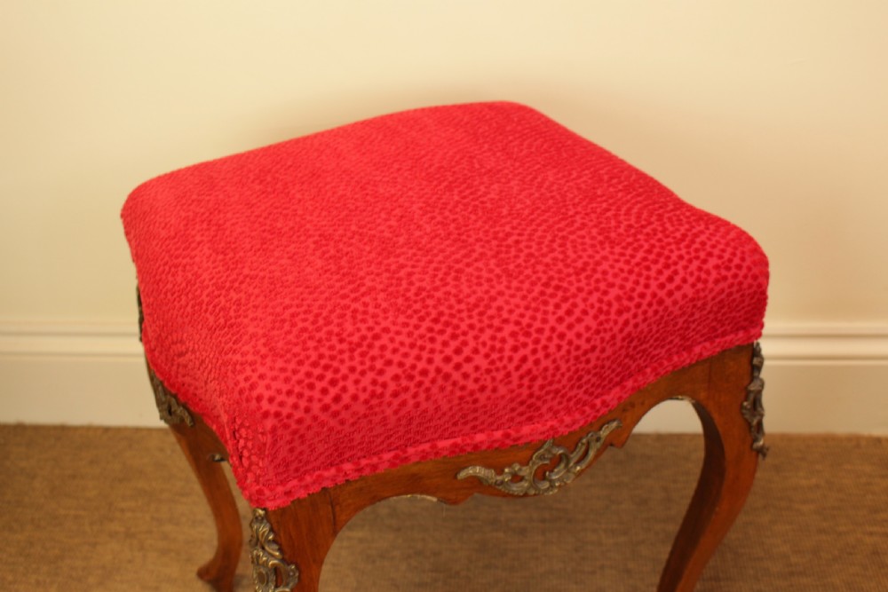 A French Walnut Stool   View IV
