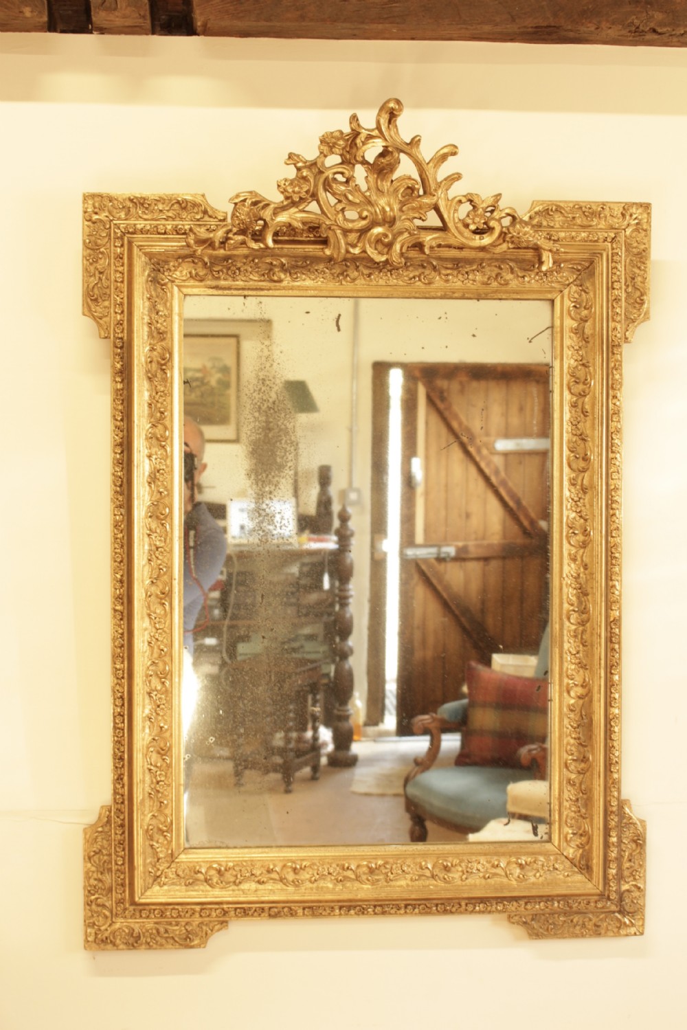 19th Century French Gilt Mirror